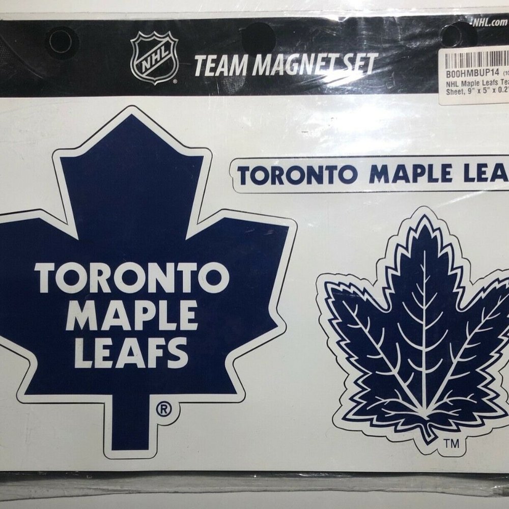 Rico NHL Maple Leafs Team Magnet Sheet,9x5"x0.2", Team Logo - Toronto Maple Leaf